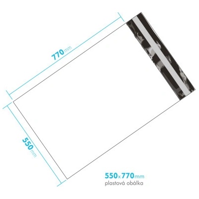 Plastová obálka 550x770mm