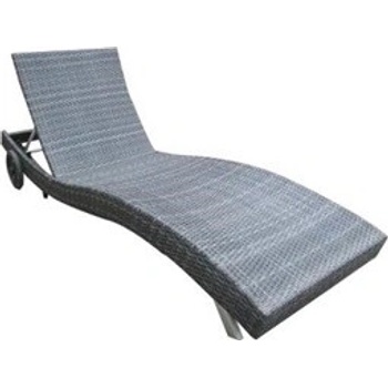 Dimenza ratanové STRASBOURGH s kolečky - šedobéžové