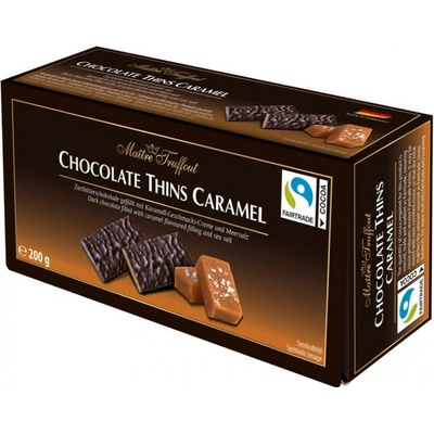 MAITRE TRUFFOUT - Čokoládové karamelové plátky 200 g