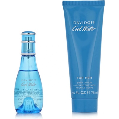 Davidoff Cool Water dárková sada: EDT 30 ml + telové mlieko 75 ml