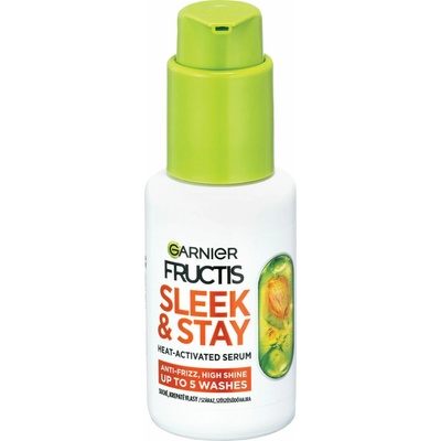 Garnier Fructis Sleek & Stay teplom aktivované sérum na suché a krepovité vlasy 50 ml