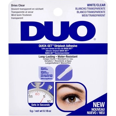 Ardell Duo Quick-Set Striplash Adhesive rychleschnoucí čiré lepidlo se štětečkem 14 g