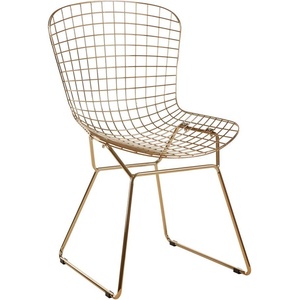 Premier Housewares Метален трапезен стол в златист цвят District - Premier Housewares (5501326)