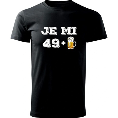 Je mi 50 pivo pánske tričko čierne