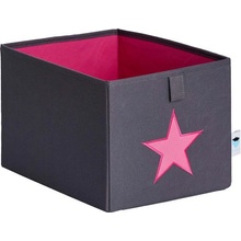 Love It Store It Malý box šedý ružová hviezda li-671855
