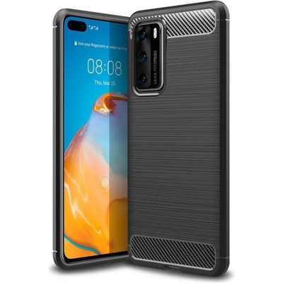 Huawei Anti Shock гръб Carbon за Huawei P40, Черен (3373)