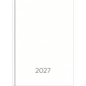 VECTRALINE Дневник с срокове VECTRALINE Monocolor бял B/6 седмичен, с бели страници, 2027 (23.09955)