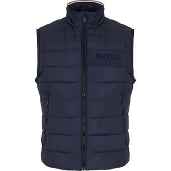 Boss Елек Boss Men's H-Cenito Padded Water-Repellent Stand Collar Sleeveless Gilet - Dark Blue