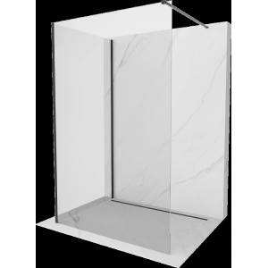 Mexen Kioto душ стена Walk-in 130 x 120 см, прозрачна, черна - 800-130-212-70-00-120 (800-130-212-70-00-120)