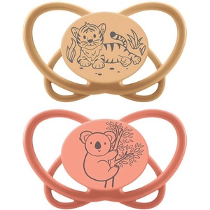 NIP Бебешка залъгалка NIP Green - My Butterfly, 5-18 м, 2 броя, тигър/коала (4000821426894) - ozone