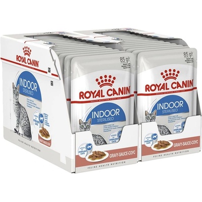 Royal Canin Indoor Sterilised In Gravy Pouch 24 x 85 г