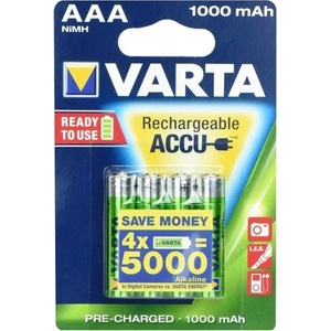 VARTA Батерии varta тип aaa, презареждаеми, 4 бр. /опаковка (5703301404)