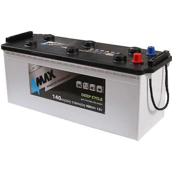 Image 1 of 4MAX Deep Cycle 140Ah left+