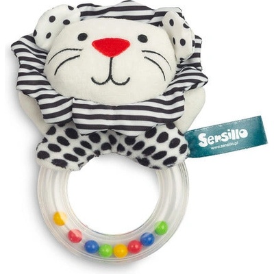Sensillo Дрънкалка Черно-Бяла Лъв Sensillo (SILLOZ-030)
