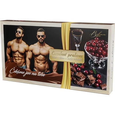 Bohemia Gifts Excellent pralines pro ženu 165 g - Čekáme jen na tebe
