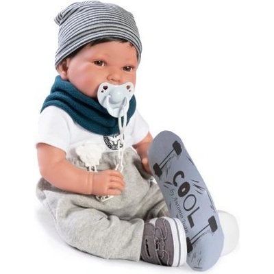 Antonio Juan 33235 PIPO HAIR - реалистична бебешка кукла с меко текстилно тяло - 42 см