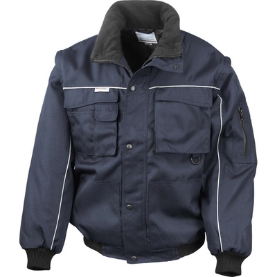 Result WorkGuard R071X pracovná bunda s odnímateľnými rukávmi 30.071X GreyBlack