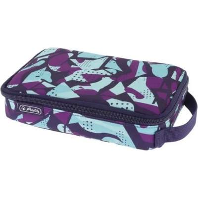 Herlitz Ученически несесер празен, с дръжка, 2Go, мотив Camo Purple - Herlitz
