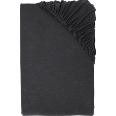 LIVARNO Žerzejové napínací prostěradlo antracitová 90–100x200