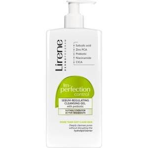 Lirene Imperfection Control Cleansing Gel лек почистващ гел за мазна и проблемна кожа 300ml
