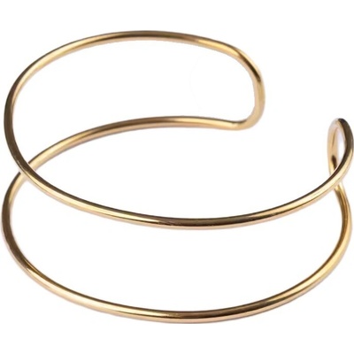 Emily Westwood Pozlacený pevný náramek Arlina EWB250336G