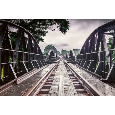 Dimex MS-5-2864 Vliesová fototapeta Kovový most River Kwai rozměry 375 x 250 cm