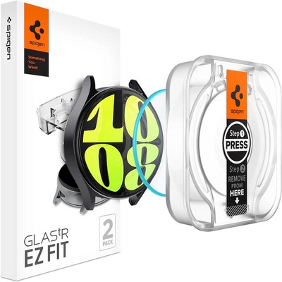 Spigen Стъклени защитни покрития за дисплея на Samsung Galaxy Watch 7 40мм - Spigen Tempered Glass GLAS. tR EZ Fit (2 броя) (AGL08494)