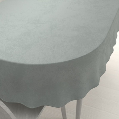 Biante Zamatový oválny obrus Velvet Prémium SVP-046 Svetlo sivý 120x200 cm