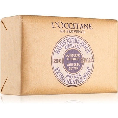 L'Occitane Extra Gentle mydlo s mliekom a bambuckým maslom 250 g