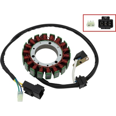 BRONCO stator (vinutí) alternátoru CF MOTO CFORCE 500 07-16, CFORCE 600 10-14, UFORCE 500 08-10, UFORCE 600 11-15, ZFORCE 600 12-15 (0180-032000, 0180-032000-0001) (54X114,5X28mm)