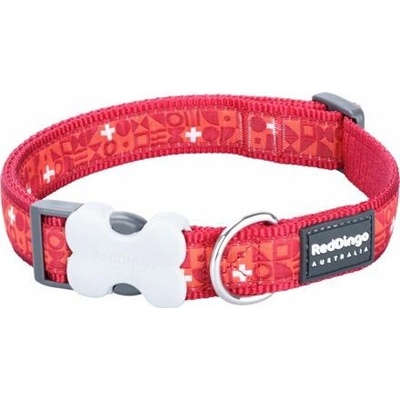Red Dingo obojek Swiss Cross