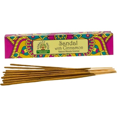 Namaste Indické vonné tyčinky India Sandalwood a Cinnamon 15 g