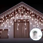Aigostar - LED външна гирлянда 200xLED/8 функции 13x0, 6m IP44 студено бяло (AI1322)