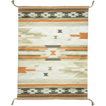 Green Decore Двустранен килим за открито, изработен от рециклирана пластмаса, 90 x 150 cm Aztec - Green Decore (S11087_101)