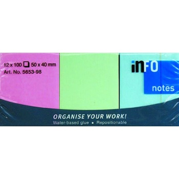 ЛИСТЧЕТА СЗЛ info notes 50/40ММ 100Л МИКС ПАСТЕЛ