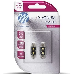 m-tech LED LB814 C5W 41mm 2xHP White M-TECH к-т крушки (LB814W)