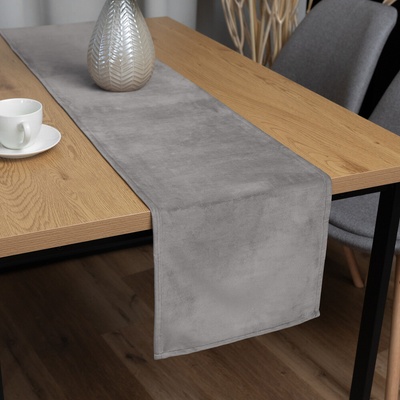 Biante Zamatový behúň Velvet Prémium SVP-039 Sivý 35x160 cm