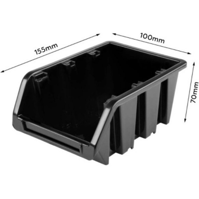 Kinekus Zasobnik vxsxh 7x10x15,5cm čierny 113879