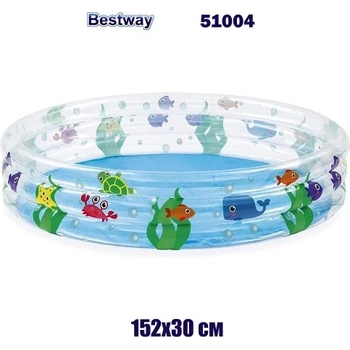 Bestway Детски надуваем басейн, 152x30 см, Bestway 51004 Sea Life (51004 Sea Life)