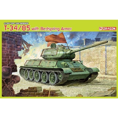 Dragon models T-34/85 with Bedspring Armor 1:35