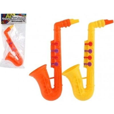 Teddies Saxofon plast 24 cm 2 barvy v sáčku