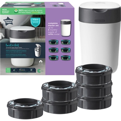 Tommee Tippee Twist & Click citrus refill 6pcs 2024
