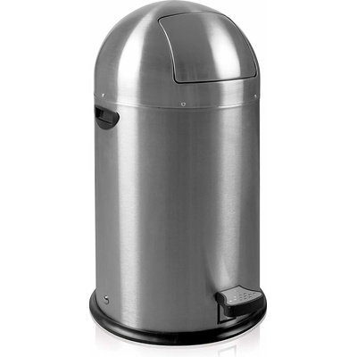 EKO-Europe Кош за отпадъци EKO KICK CAN с педал (33 л) - хром мат (EKO 964800 - Matt s/s)