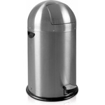 EKO-Europe Кош за отпадъци EKO KICK CAN с педал (33 л) - хром мат (EKO 964800 - Matt s/s)