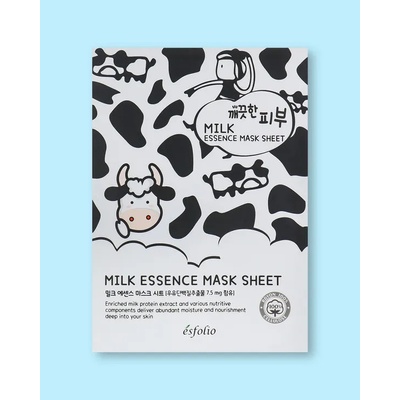 Esfolio Pure Skin Milk Essence Mask Sheet Textílna maska s mliekom 25 ml