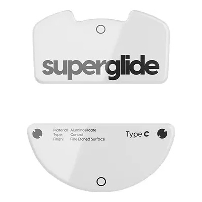 Pulsar Superglide (Type-C) Version 2 Glass Skates for Razer Viper V3 Pro - White Комплект крачета за мишка (RVP3SGW2)