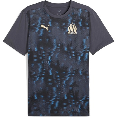 PUMA Olympique de Marseille Pre Match Shirt Adults - Grey/Gold