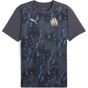 PUMA Olympique de Marseille Pre Match Shirt Adults - Grey/Gold