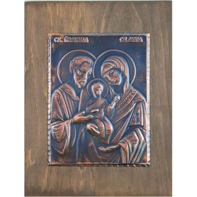 МЕДНА ИКОНА СВЕТИ И ПРАВЕДНИ БОГООТЦИ ЙОАКИМ И АННА