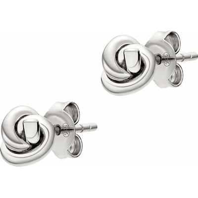 Emporio Armani Nežné strieborné náušnice kôstky EG3645040